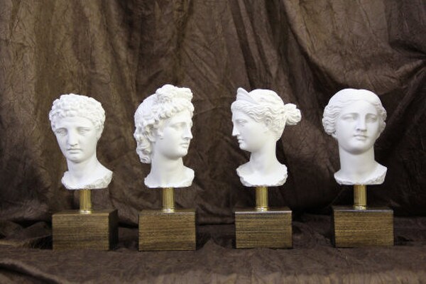Busts Venus Apollo Hermes Diana Heads Marble Replicas Sculptures